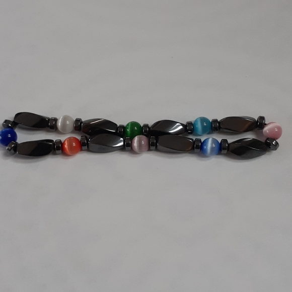 Magnetic Hematite Bracelet 7" - Picture 4 of 6